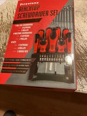 Firestone Red Benchtop Screwdriver Set